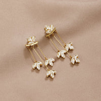 Elegante Wasserfall Ohrringe – 18K Gold