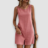 Gina | Rückenfreier Jumpsuit – Rosa
