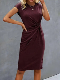 Sienna - Stilvolles und schickes Kleid für Frauen – Burgunderrot