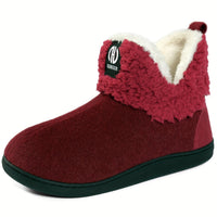 Reilithia | Kuschelige Fleece-Hausschuh-Stiefeletten für maximalen Komfort – Bordeaux