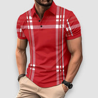 Lior | Short Sleeve Polo Shirt – Rot