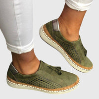 Lea | stilvolle slip-ons damen outfit – Grün