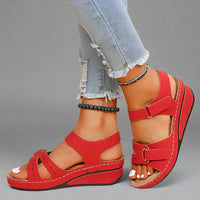 Benigna | Bequeme Sandalen für schmerzfreie Schritte – Rot
