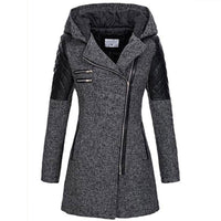 Caroline - Modische Winterjacke – Dunkelgrau
