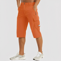 Adrienie - Komfortable Herren-Cargo-Hosen – Orange