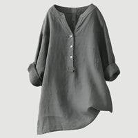 Zaina - Bequeme Damenbluse – Grau