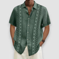Milo | Patterned Shirt – Grün
