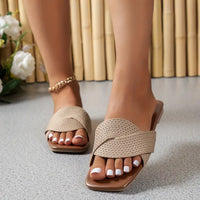 Rose | Elegante Sommer-Rutschsandalen für Frauen – Khaki