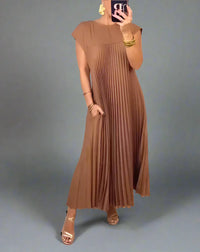 Ysalmara | Stilvolles Maxi-Kleid mit traumhaftem Tragekomfort – Braun