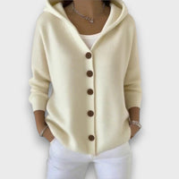 Dariane – Strickjacke mit Knopfleiste – Beige