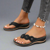 Henriette | Orthopädische Sandalen für langanhaltenden Komfort – Schwarz