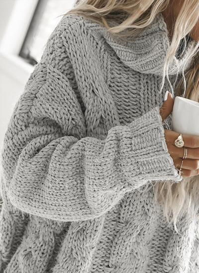 Saylanis | Rollkragenpullover aus Zopfstrick