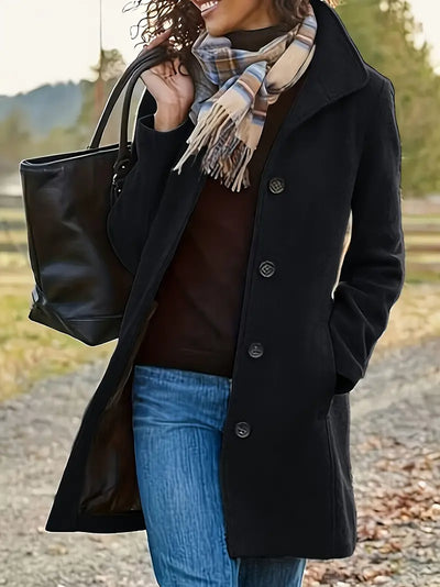 Asnitra | Lange Jacke mit doppelter Knopfreihe