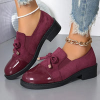 Azahra – Elegante Pantoffel Mit Schleife – Bordeaux