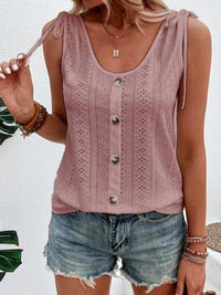 Heidi-Mode | Ärmelloses Sommer-Tanktop – Rosa