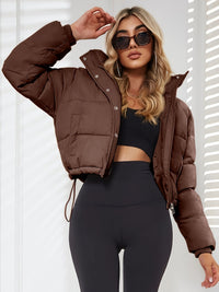 Damen Übergangsjacke mit Kapuze | Kurz – Kaffee