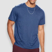 Jenson | Crew Neck T-Shirt – Blau