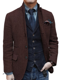Dvian – Elegante Jacke Mit Knöpfen – Kaffee