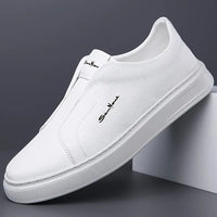 Leder Slipper Schuhe – Weiß
