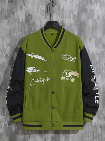 Coli | Collegejacke mit Hipster-Buchstabenmuster