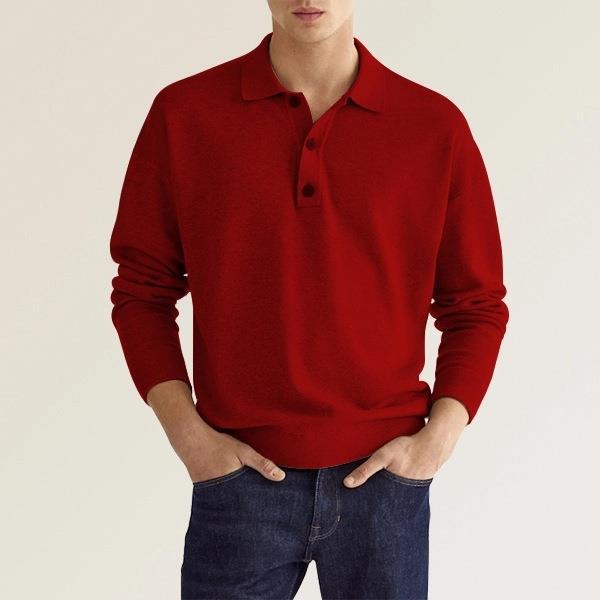 Leopold | Langarm-Poloshirt für Herren