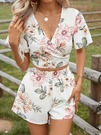 Maya | Tropische Shorts mit Blumendruck für Frauen – Mehrfarbig