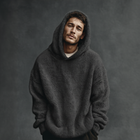 Lukas | Klassischer Herren Hoodie mit lockerer Passform – Dunkelgrau