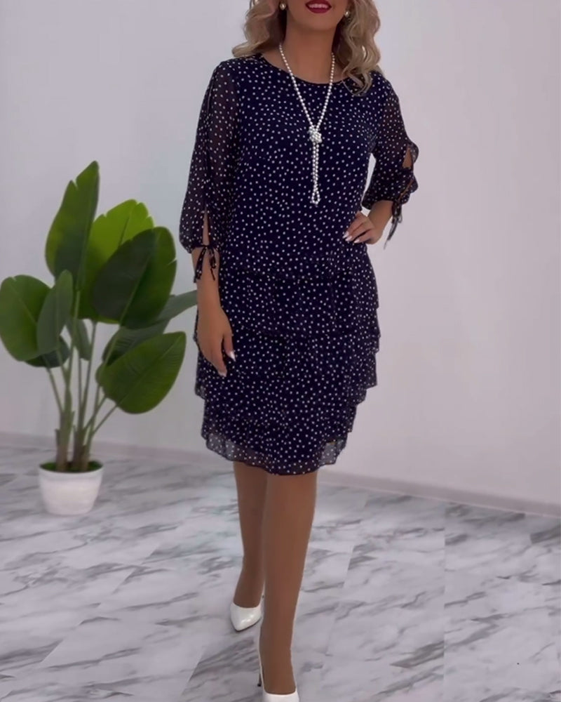 Rebekka - Schichtkleid mit Polka Dots