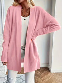 Sofia | Kuscheliger Cardigan mit offenem Schnitt – Rosa