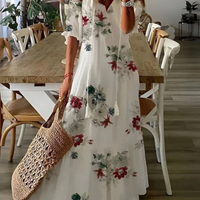 Dalia | Fließendes Boho Maxikleid – Weiß 3