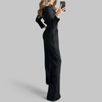 Damen anspruchsvoller Jumpsuit | Eleganter – Schwarz