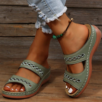 Damen atmungsaktive Sommersandalen | bequem – Grün
