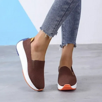 Damen atmungsaktive Walkingschuhe | Bequeme – Braun