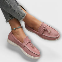 Sarima – Elegante Slipper mit Schnürdetail – Rosa