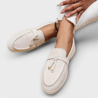 Gamila - Elegante Loafer – Weiß