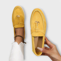 Sarima – Elegante Slipper mit Schnürdetail – Gelb