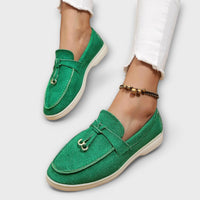 Gamila - Elegante Loafer – Grün