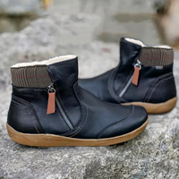 Damen bequeme Stiefel | Wasserdichte – Schwarz