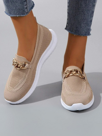 Damen elegante atmungsaktive Schuhe | Bequeme – Beige