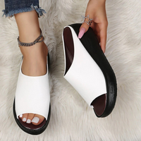 Damen elegante Plateausandalen | Bequeme – Weiß