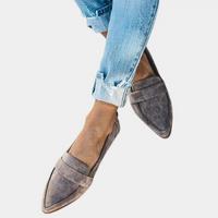 Damen elegante stylische Loafer | Sommer – Grau