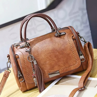 Damen elegante Vintage-Handtasche | Designer – Braun