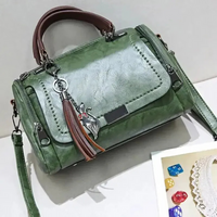 Damen elegante Vintage-Handtasche | Designer – Grün