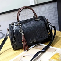 Damen elegante Vintage-Handtasche | Designer – Schwarz