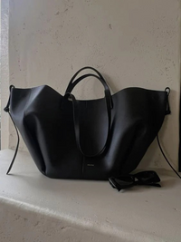 Damen Elegante Vintage Umhängetasche | groß – Schwarz