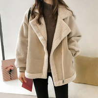 Damen elegante Winterjacke | Warme – Beige