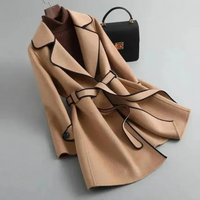 Damen eleganter Mantel | Herbst – Khaki