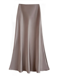 Damen eleganter Maxirock | Lang – Beige