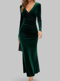Damen elegantes langes Abendkleid | Maxi – Grün