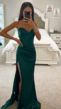 Damen elegantes Vintage-Abendkleid | Maxi – Grün